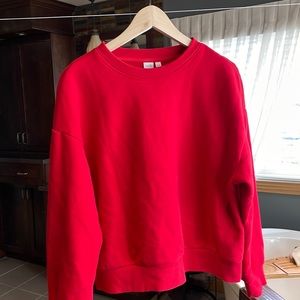 Red sweatshirt